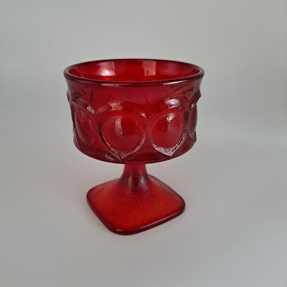 Noritake Spotlight Ruby Red Stem Sherbet Goblet Dessert Glass - Picture 4 of 6